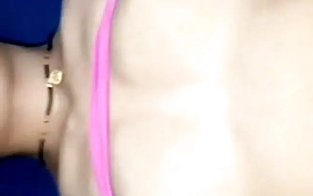 Beautiful Blonde talking to boyfriend while her lover fucks her