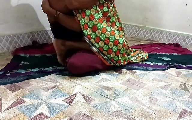 Romantic couple having sex in bed